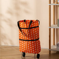 Orange with white dots