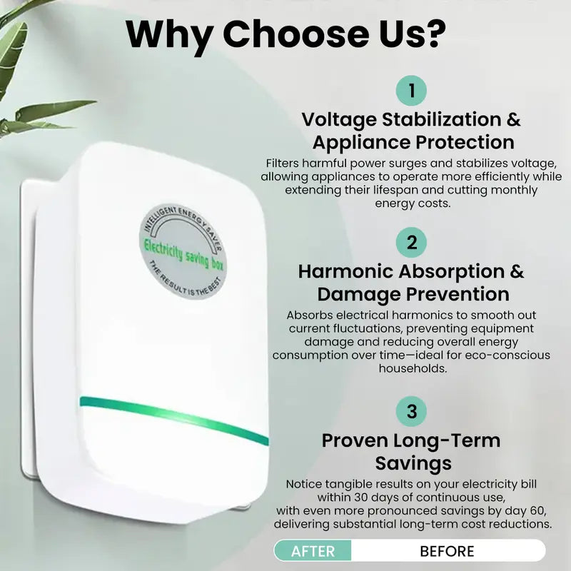 Slash Your Electricity Bill — BVJ®Intelligent Tech That Saves You Money Automatically - 2 Pack