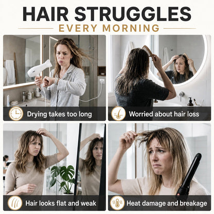 🎉48K+ Sold 💇 Wireless Heated Volumizing Root Lift Clip, Portable Travel Hair Styling Tool for Flat Fine Hair