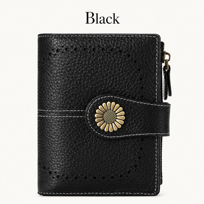 🎁 Almost Gone! ✨Women's Fashion Hollow Out Design Flower Decor Short Wallet