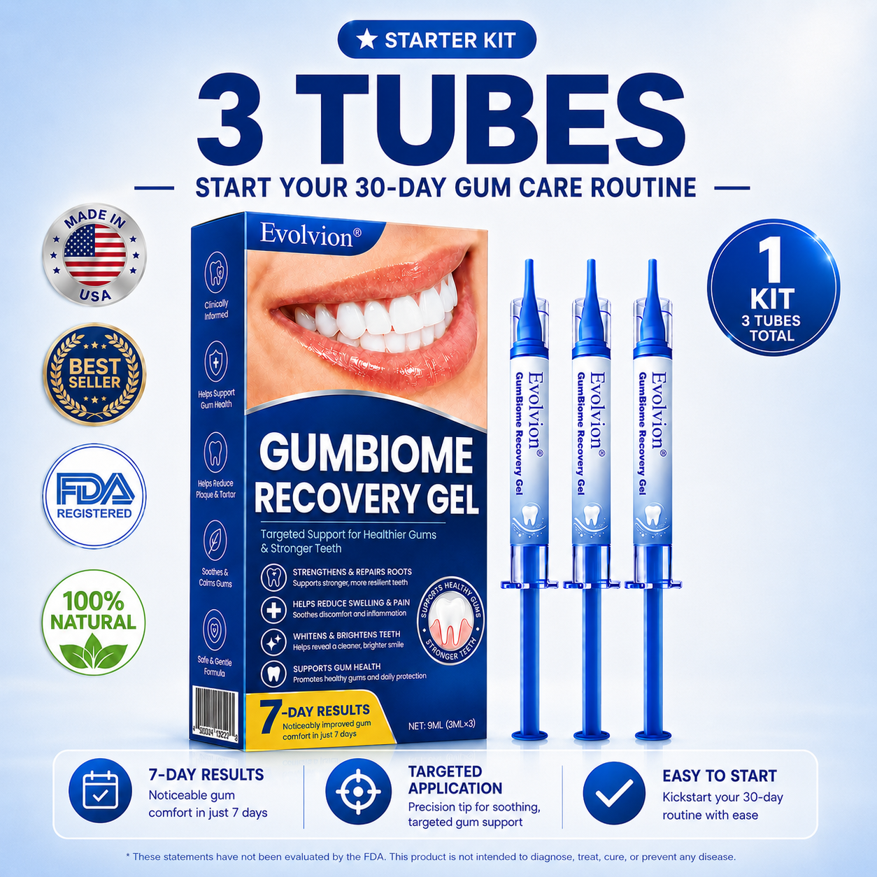 3 Tubes — Start Your 30-Day Gum Care Routine