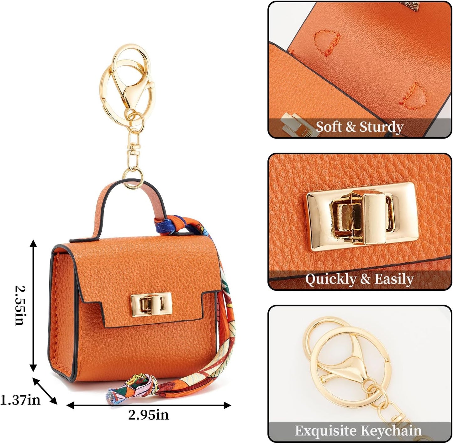💥 Almost Gone! Cute Mini Bag Pendant for Car Keys & Purses 🌈 Top-Tier Leather. Don't Miss the Season’s Best Seller! 🏆