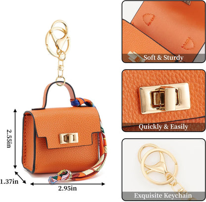 💥 Almost Gone! Cute Mini Bag Pendant for Car Keys & Purses 🌈 Top-Tier Leather. Don't Miss the Season’s Best Seller! 🏆