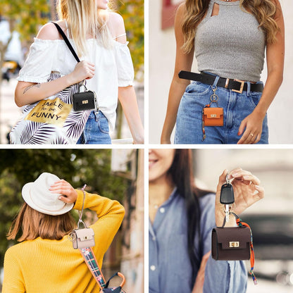 💥 Almost Gone! Cute Mini Bag Pendant for Car Keys & Purses 🌈 Top-Tier Leather. Don't Miss the Season’s Best Seller! 🏆