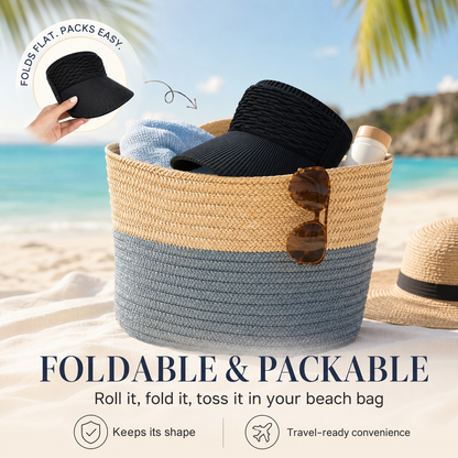 ☀️Women's High Ponytail Sun Visor Hat Aesthetic Breathable Open-Top UV Protection Cap