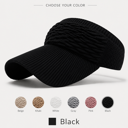 ☀️Women's High Ponytail Sun Visor Hat Aesthetic Breathable Open-Top UV Protection Cap