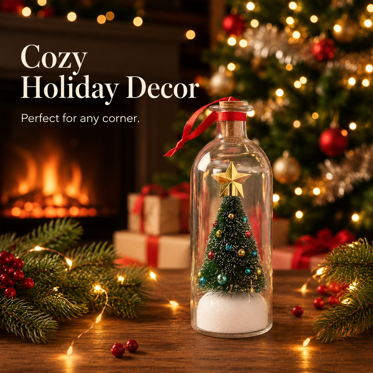 🎅🎄Christmas Sale -Recordable Christmas Tree Message In A Bottle