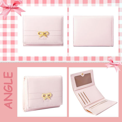 👛Cute Coquette Bow Wallet Small Compact Wallet