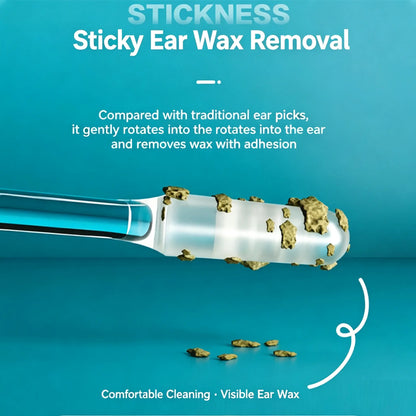 Sticky Ear Cleaning Stick, Reusable Sticky Ear Cleaner Picks (1 Set/24 PCS)