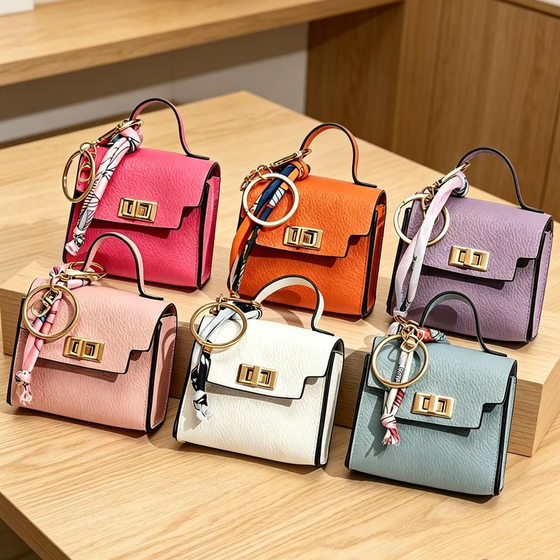 💥 Almost Gone! Cute Mini Bag Pendant for Car Keys & Purses 🌈 Top-Tier Leather. Don't Miss the Season’s Best Seller! 🏆