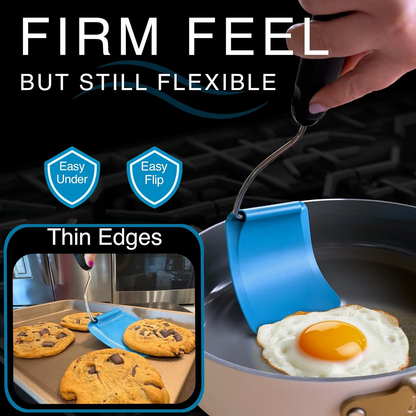 🔥Adjustable Angle Spatula – Turner & Flipper for Eggs, Pancakes, Burgers | Swappable Spatula Heads