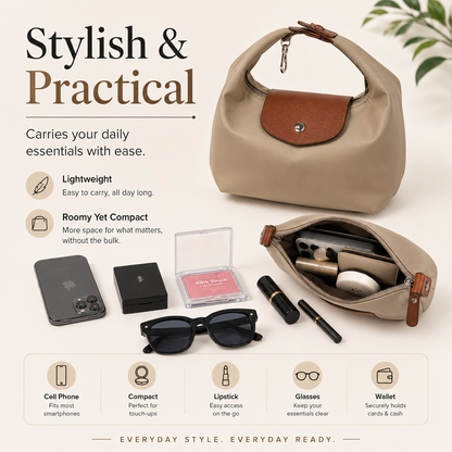 🏆1 Bestselling🏆Fashion Crescent Bag – Lightweight Nylon Handbag with Adjustable Strap