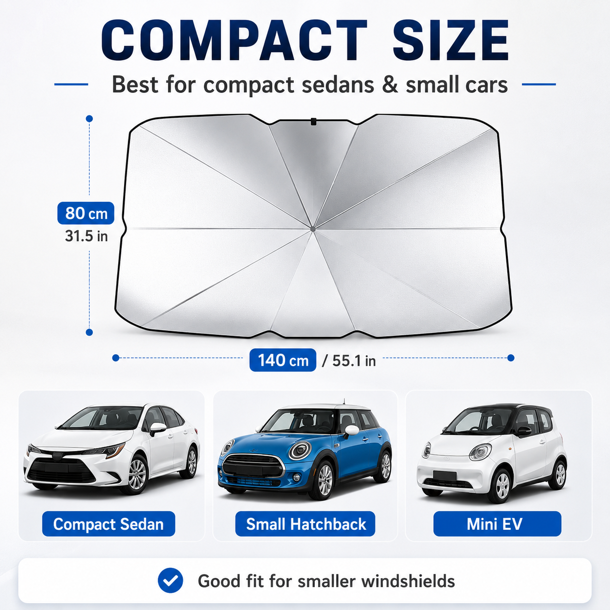 🔥Portable car sunshade, windshield sunshade, foldable windshield sunshade, car exterior accessories, daily car windshield cooling umbrella