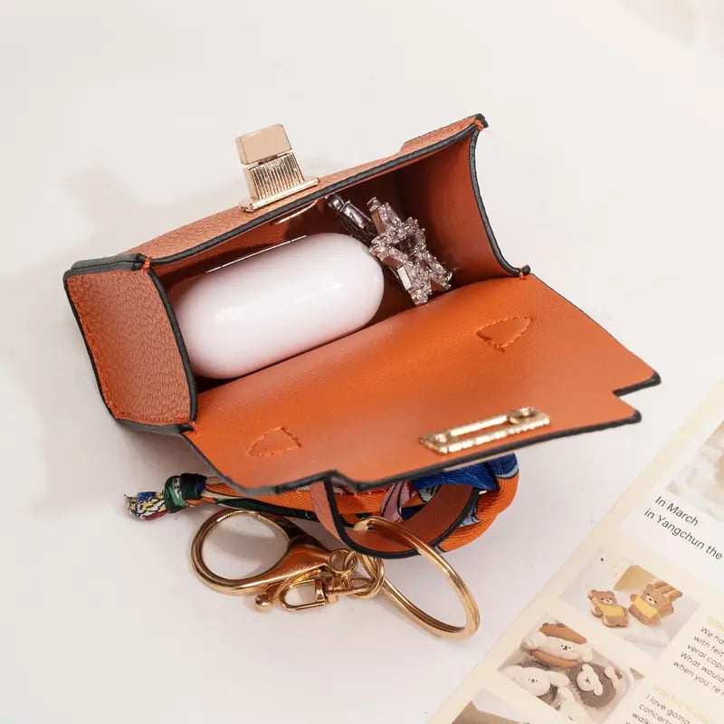 💥 Almost Gone! Cute Mini Bag Pendant for Car Keys & Purses 🌈 Top-Tier Leather. Don't Miss the Season’s Best Seller! 🏆