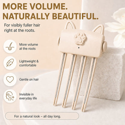 🎉48K+ Sold 💇 Wireless Heated Volumizing Root Lift Clip, Portable Travel Hair Styling Tool for Flat Fine Hair