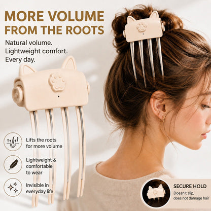 🎉48K+ Sold 💇 Wireless Heated Volumizing Root Lift Clip, Portable Travel Hair Styling Tool for Flat Fine Hair