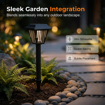 💡✨Outdoor Solar Powered Mosquito Killer Lamp-Stake or Stand Use. Protect Your Yard Day & Night! 🔋